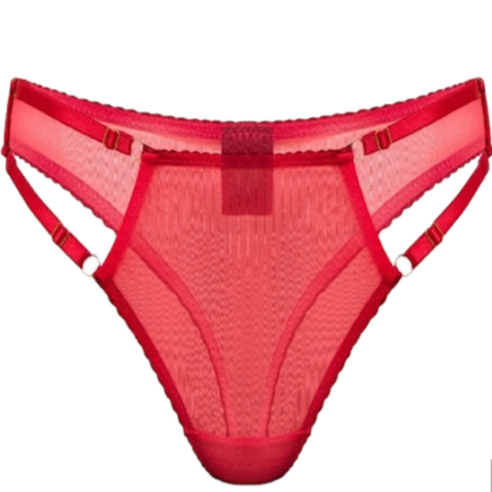 Red thongs with adjustable straps Red Whim